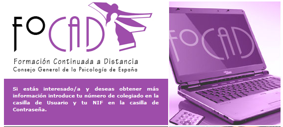 32a Edició del Programa FOCAD del Consejo General de la Psicología de España